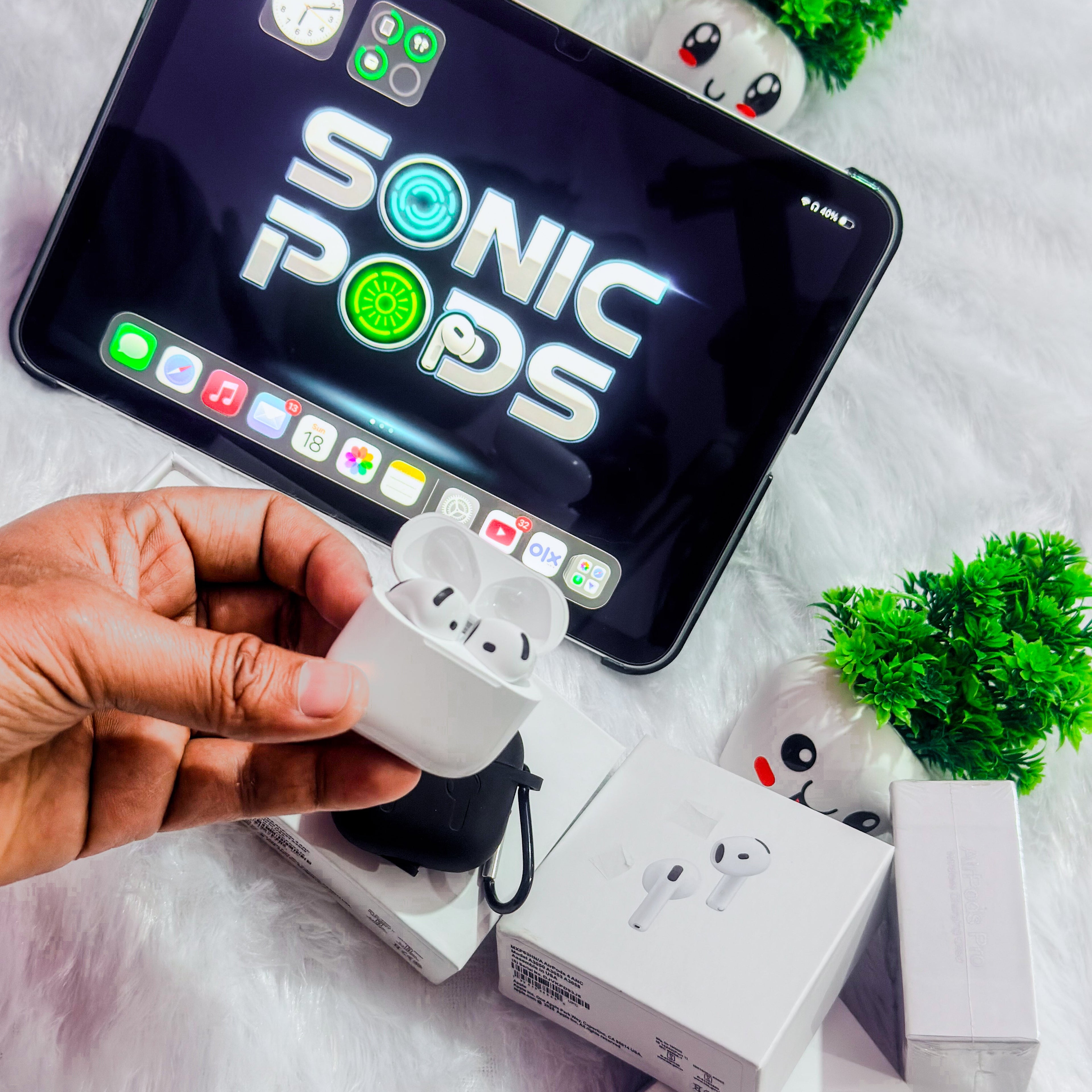 SonicPods 4 ANC  - (6 Months Warranty & Popup + GPS Premium Edition)