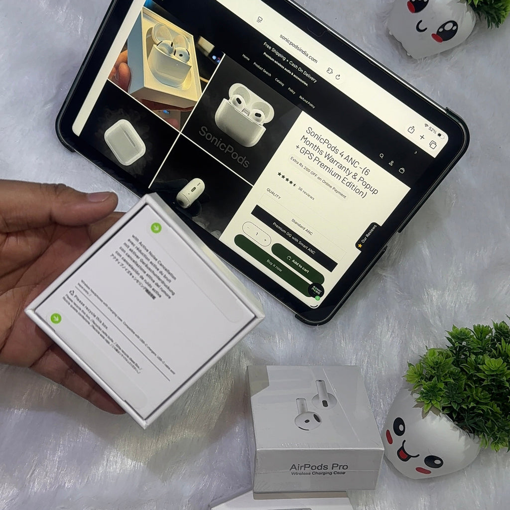 SonicPods 4 ANC  - (6 Months Warranty & Popup + GPS Premium Edition)