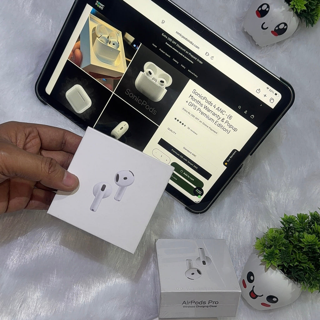 SonicPods 4 ANC  - (6 Months Warranty & Popup + GPS Premium Edition)