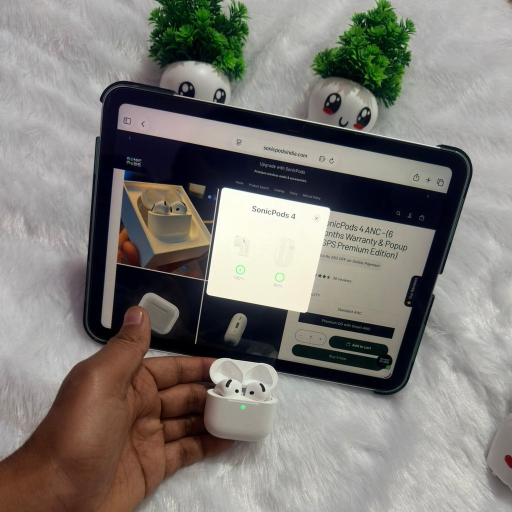 SonicPods 4 ANC  - (6 Months Warranty & Popup + GPS Premium Edition)