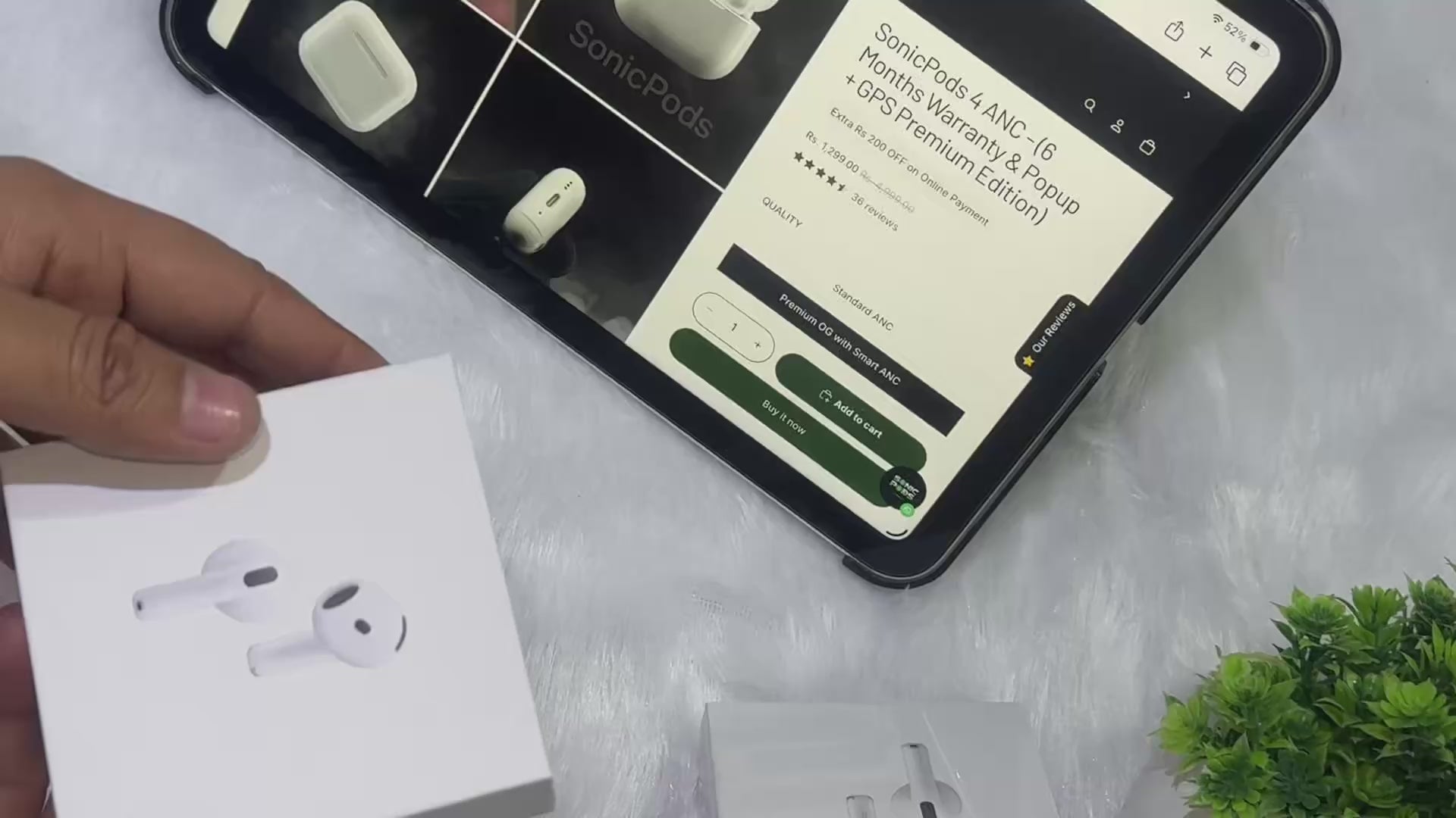 SonicPods 4 ANC  - (6 Months Warranty & Popup + GPS Premium Edition)